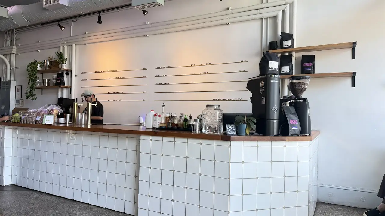 Academy Coffee, counter