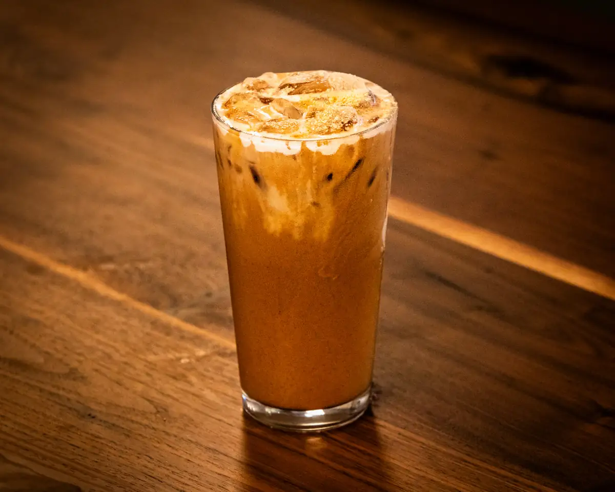 Taproom Coffee, iced latte